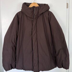 Uniqlo Brown Hooded Puffer Jacket